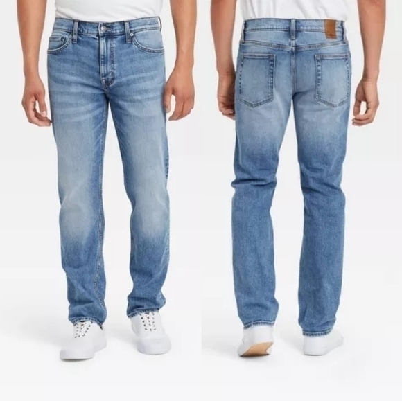 Goodfellow & Co. Men's Slim Straight Fit Jeans in Light Blue - Picture 1 of 12